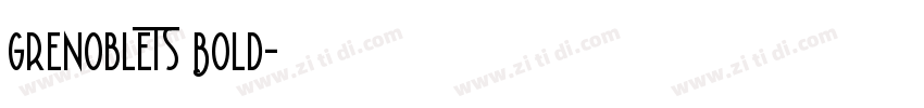 GrenobleTS Bold字体转换